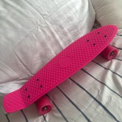 Pink skateboard