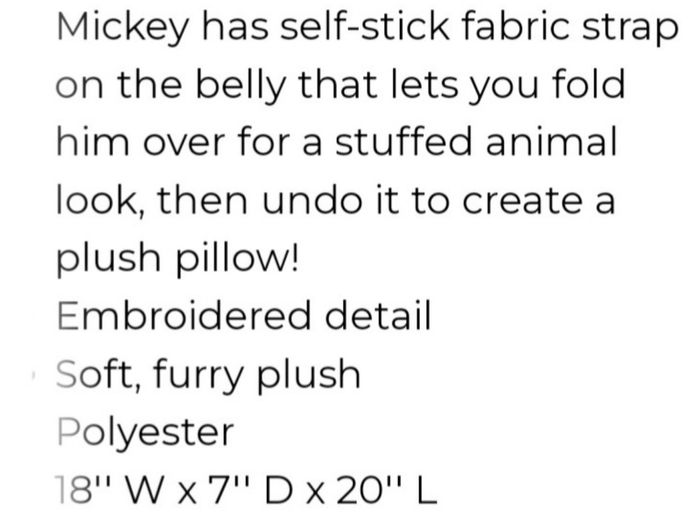 Mickey Mouse ; Disney Pet pillow (1083)