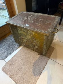 Vintage. brass turf box.