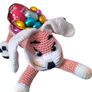 Handmade Crochet Bunny Basket Easter Gift Organizer No Contents Image 5