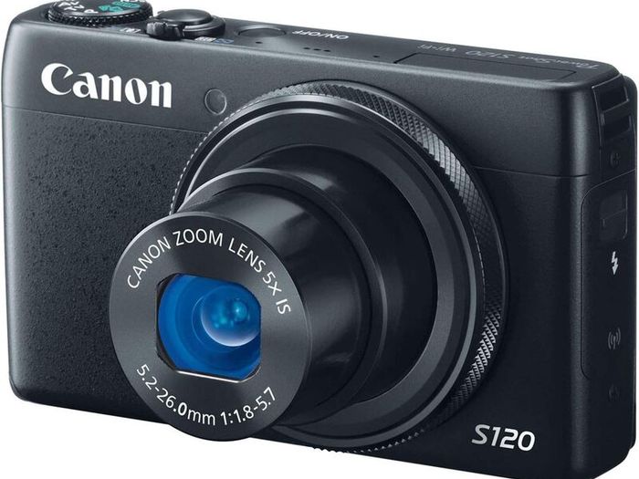 Canon PowerShot S120 Digital Camera w/ 12.1 MP 1/1.7 Inch Sensor & Wi-Fi Enabled Black/ Used