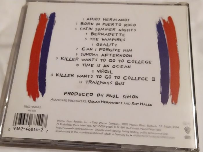 Paul Simon - Songs From The Cape Man Cd