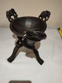 Vintage African carved wood