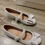 Girls Geox White Patent Leather/ Pearl effect Communion shoes Image 6