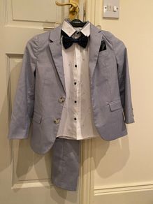 Paul Costello Living Boys suit, Next shirt & dickie bow