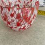 Confetti Small Red ,white and clear bowl. Image 7