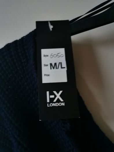 Ladies navy knit jumper