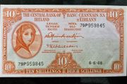 10 Shillings Lady Lavery 1968  UNC Banknote