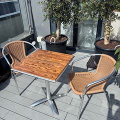 Garden Table & Two Chairs