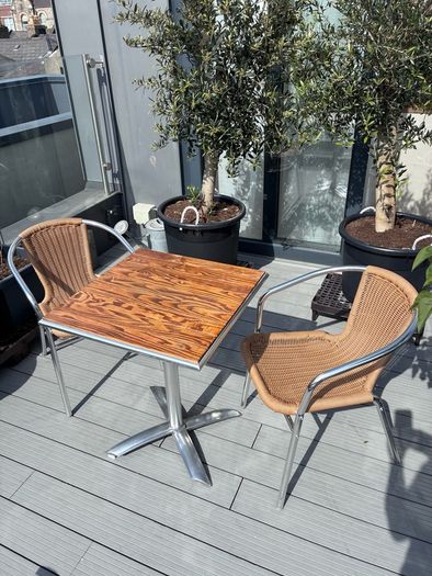 Garden Table & Two Chairs