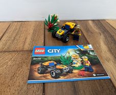 LEGO 60156 Jungle Buggy 100% Complete w/ Instructions & Figs