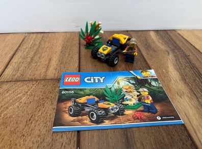 LEGO 60156 Jungle Buggy 100% Complete w/ Instructions & Figs