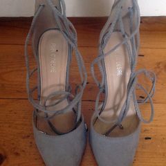 Suede high heels