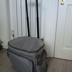Bag on castors lots of pockets perfect for camping, shopping or arts and crafts storage