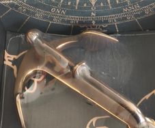 Brass Cape Horn Anchor Boxed.