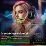 Wireless Gaming Headset for PS5, PS4, PC, Switch, Mac  Dual-Mode 2.4GHz  Bluetooth 5.4 Gaming Headphones with ENC Noise Cancelling Mic, 50mm Drivers, Dynamic LED Lights, 50H Playtime Image 5