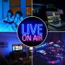 Live On Air Neon Sign Blue Pink Letters Led Neon Light On Air Sign Neon Word Sign Led Wall Art for Studio Bedroom Game Room Party Streaming Bar Club Decoration with USB Power (FREE POSTAGE) Image 3
