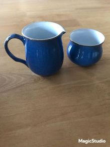 Denby Imperial Blue - Milk Jug & Sugar Bowl (set)