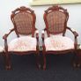 Inlaid Italian Rosewood Dining Room set Image 7