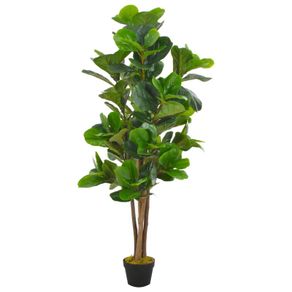 Artificial Plant Fiddle Leaves with Pot Green 152 cm
