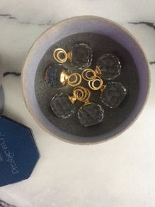 Swarovski Gold Crystal Balls
