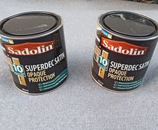 Sadolin Superdec satin opaque wood protection Black  1 litre