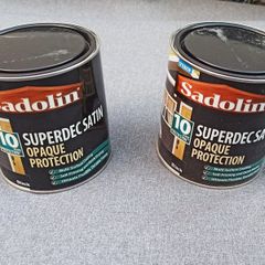 Sadolin Superdec satin opaque wood protection Black  1 litre