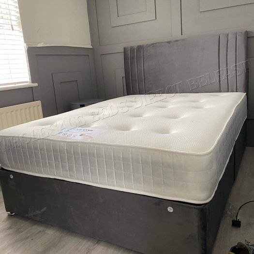 Brand New Stylish Divan Beds. 3ft, 4ft, 4ft6, 5ft And 6ft Sizes Available . Tufted Mattresses, Drawers Option, And Multiple Headboard Designs Instock