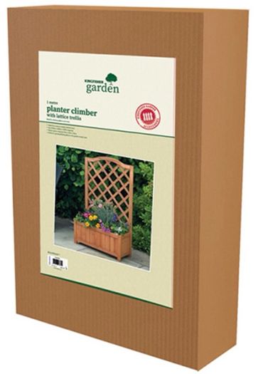Wooden planter with trellis x 5