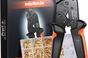 NEW SALE | Tools for Spade Connector, 0.5-1.5mm squared/22-16 AWG Electrical Crimping Pliers, Preciva Wire Terminals Crimping Tool with 600pcs Cable Brass Male Female Wire
