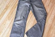 Zara Mid Rise Straight Leg Jeans, Grey Jeans / Size 10
