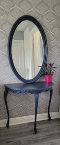 Half Moon Table and Mirror