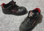 black red safety construction shoes boots