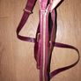 Leather Burgundy crossbody bag M and S Image 3