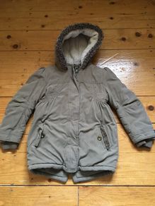 Marks & Spencer Indigo Collection Coat - M&S Jacket with hood - Girls - Age 5 to 6