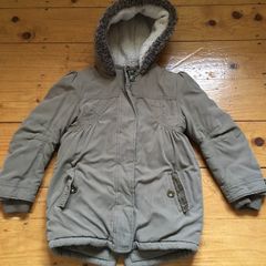 Marks & Spencer Indigo Collection Coat - M&S Jacket with hood - Girls - Age 5 to 6