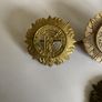 Irish Army cap badges three brass one staybrite Image 3