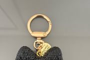 Black Rhinestone bow bag charm/keychain