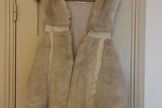 Cream faux fur