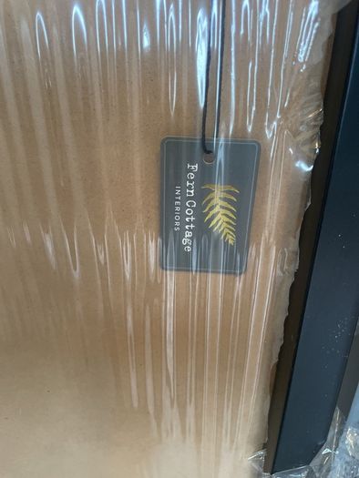 Framed prints of gold palm trees (two)