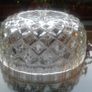 Vintage 60's/70's Large Diamond Crystal Dessert/Cut Salad/Vegetable Serving Bowl Image 4