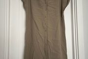 Khaki shirt dress