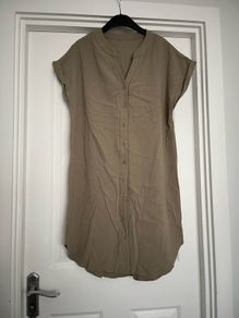 Khaki shirt dress
