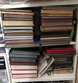 Stamp album collection