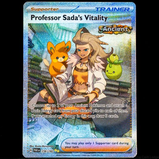 Professor Sada's Vitality 256/182 Trainer Ultra Rare Holo S&V Paradox Rift Pokemon Card