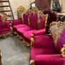 Old 3 piece gold salon set that has been restored Image 2