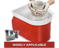 25cm Electric Pottery Wheel Ceramic Machine with Foot Pedal