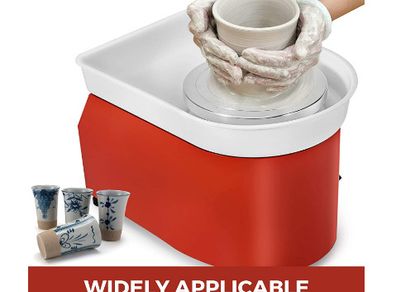 25cm Electric Pottery Wheel Ceramic Machine with Foot Pedal