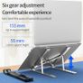 BRAND NEW Aluminium Foldable Stand Compatible with 10 to 15.6 Inches Notebook Adjustable Support Base for Laptops(SILVER) Image 3