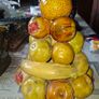 Beautiful one piece Majolica Fruit Stack c1960s will certainly impress your guest Postage Available, Image 3